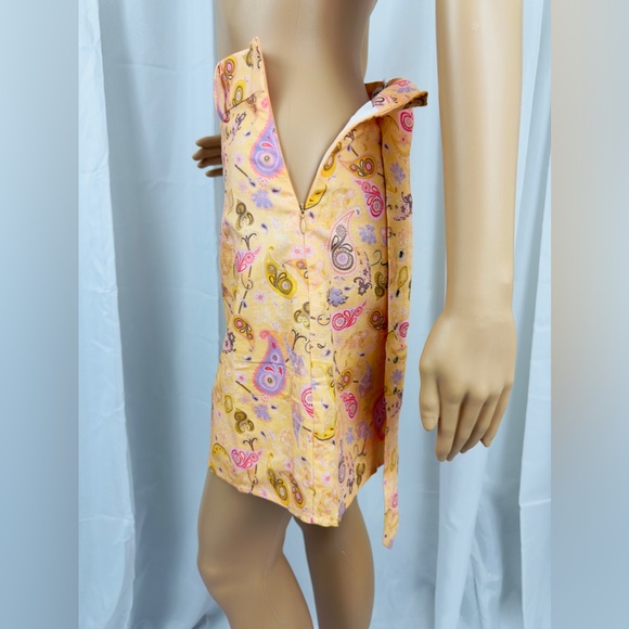Charlie Holiday Paisley Rosetta Fully Lined Mini Skirt with Belt. Small… - Picture 6 of 11